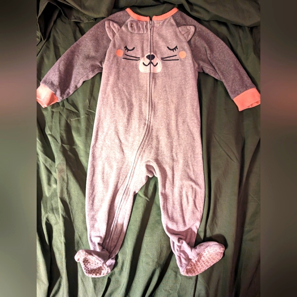 💎5 for $20💎Footies Onesie Animal Face 12M